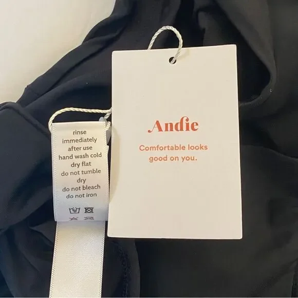 Andie Black Caledonia Criss Cross Back Bikini Top Sz S NWT - Picture 7 of 14